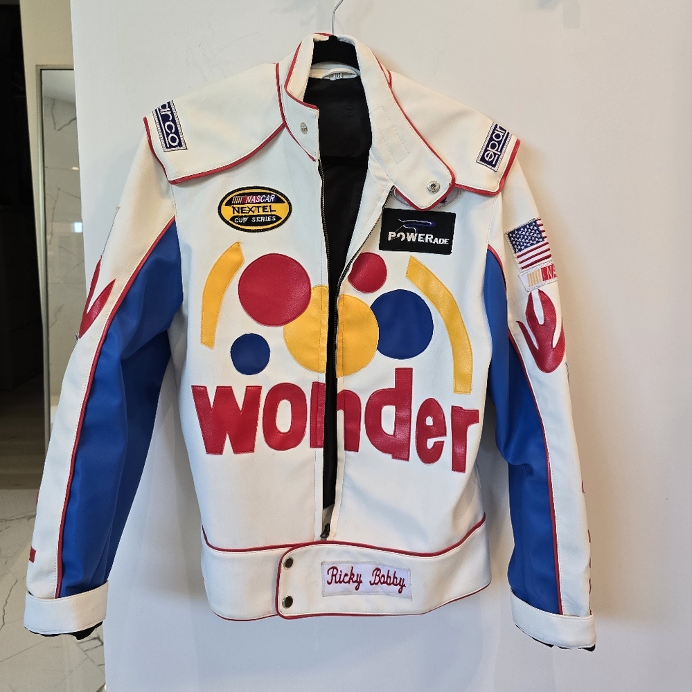 Talladega Nights Carly or Ricky Bobby Leather Jacket XS